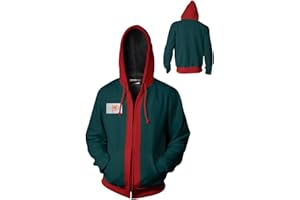 xingyueshop Hoodie Sweatshirt Full Zipper Jacket Coat Cosplay Costume for Adults