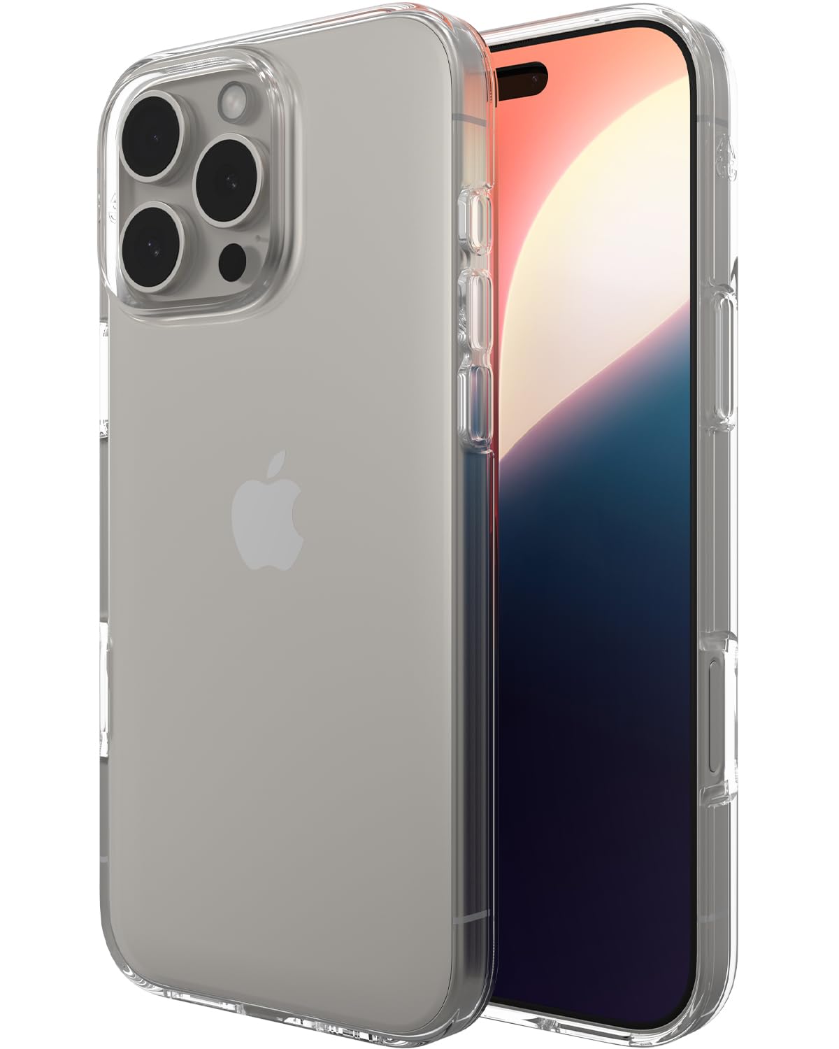 Photo 1 of ZAGG Crystal Palace Lite Case for iPhone 16 Pro Max - Ultra-Slim, Ultimate Drop Protection with Graphene Reinforcement, Anti-Yellowing Technology, Wireless Charging Compatible, Clear