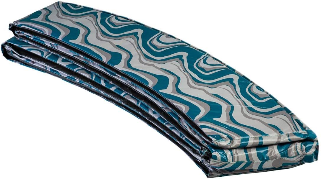 Round Trampoline Super Replacement Safety Pad |Spring Cover for Circular Trampoline | Durable, Water Resistant, 10" Wide| Fits most Brands|Sizes:7.5',8',9',10',11',12',14',15',16'|Colorful Safety pad
