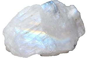 GEMHUB Healing Crystal Rainbow Moonstone 16.50 Ct. Natural Untreated Rough Certified Moonstone Stone for Jewelry Making