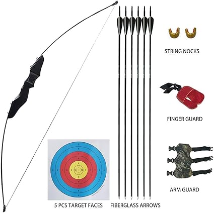 Amazon Com D Q Archery Recurve Bow And Arrow Set For Adult Youth