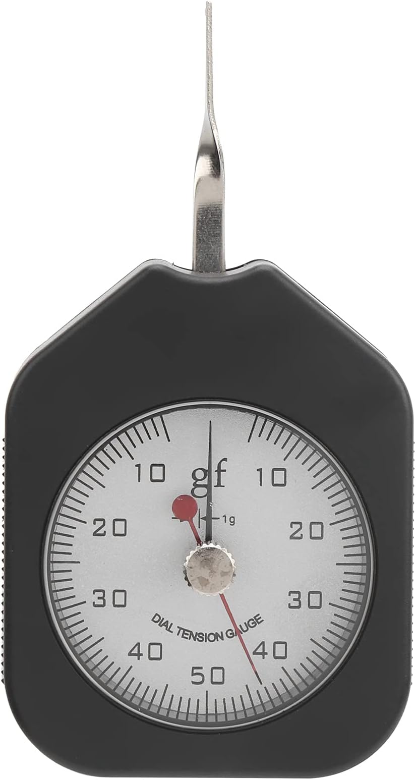 Mxzzand Dial Tension Gauge 50g Double Needle Switch Tester Meter