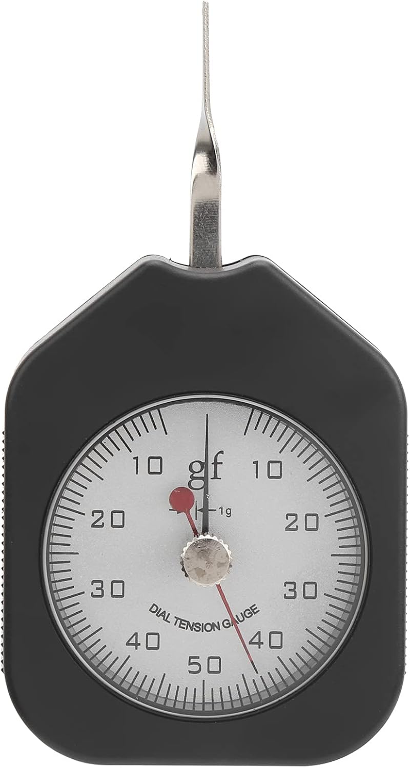Mxzzand Dial Tension Gauge 50g Double Needle Switch Tester Meter