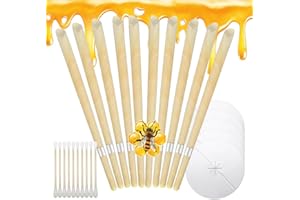 BGTAVUF 10PCS Ear Cleansing Tool Set, Ear Pick Ear Wax Removal Kit, 10PCS Ear Curette Ear Wax Removal Tool Clear, Yellow