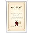 SnapeZo Notice Frame 11x17 Inches, Silver 1 Inch Aluminum Profile, Front-Loading Snap Frame, Wall Mounting, Sleek Series