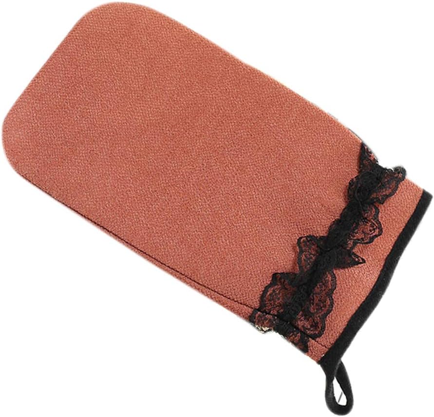 Plzlm Deep Exfoliation Glove Skin Mitt Double-Sided Single-Layer Shower Towel Rub Mud Bath Massage Scrubber