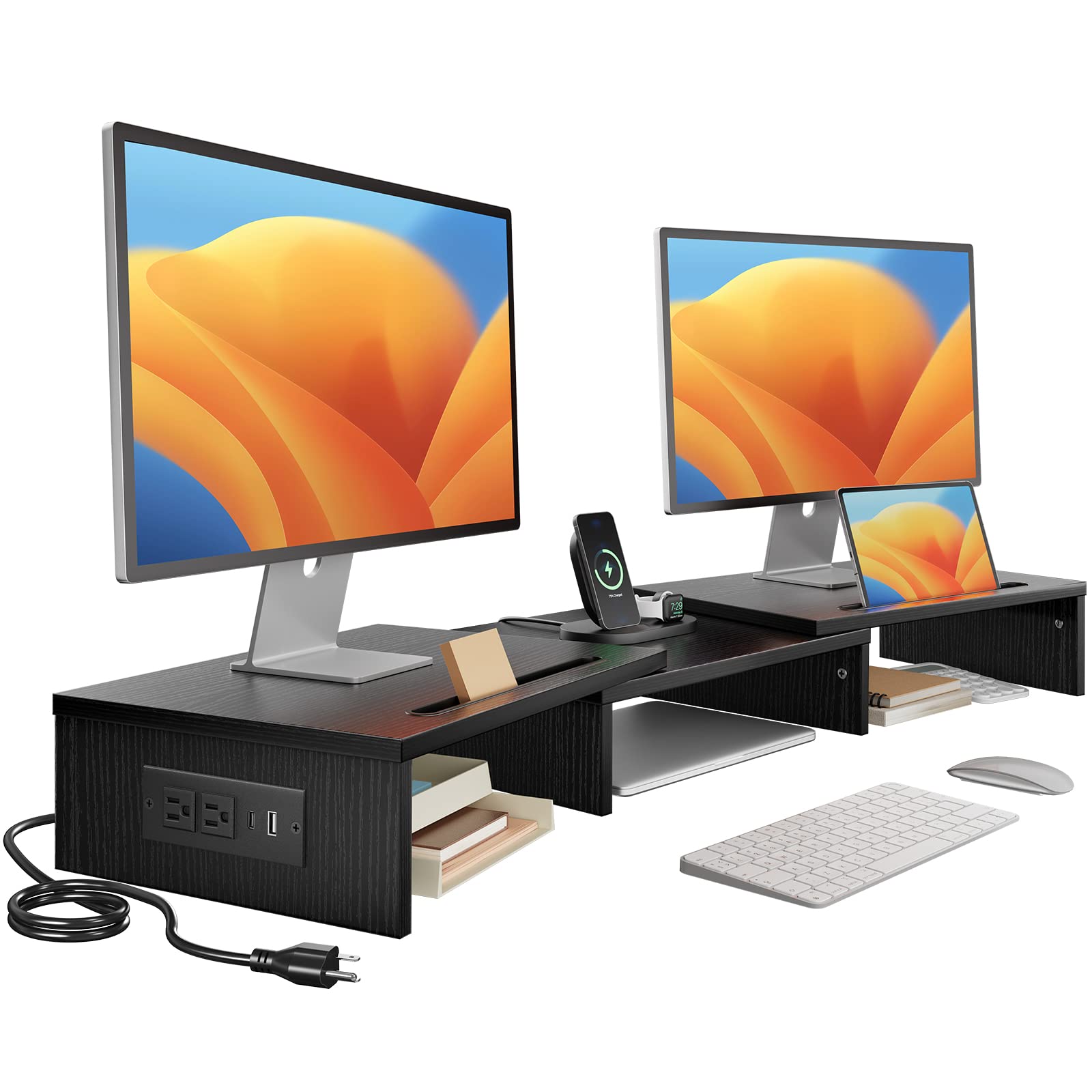 Mua HUANUO Dual Monitor Stand -Monitor Stand with USB ports ,Adjustable ...