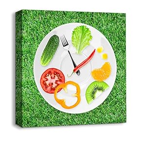 Abstract Cute Clock Painting Artwork for Home Framed