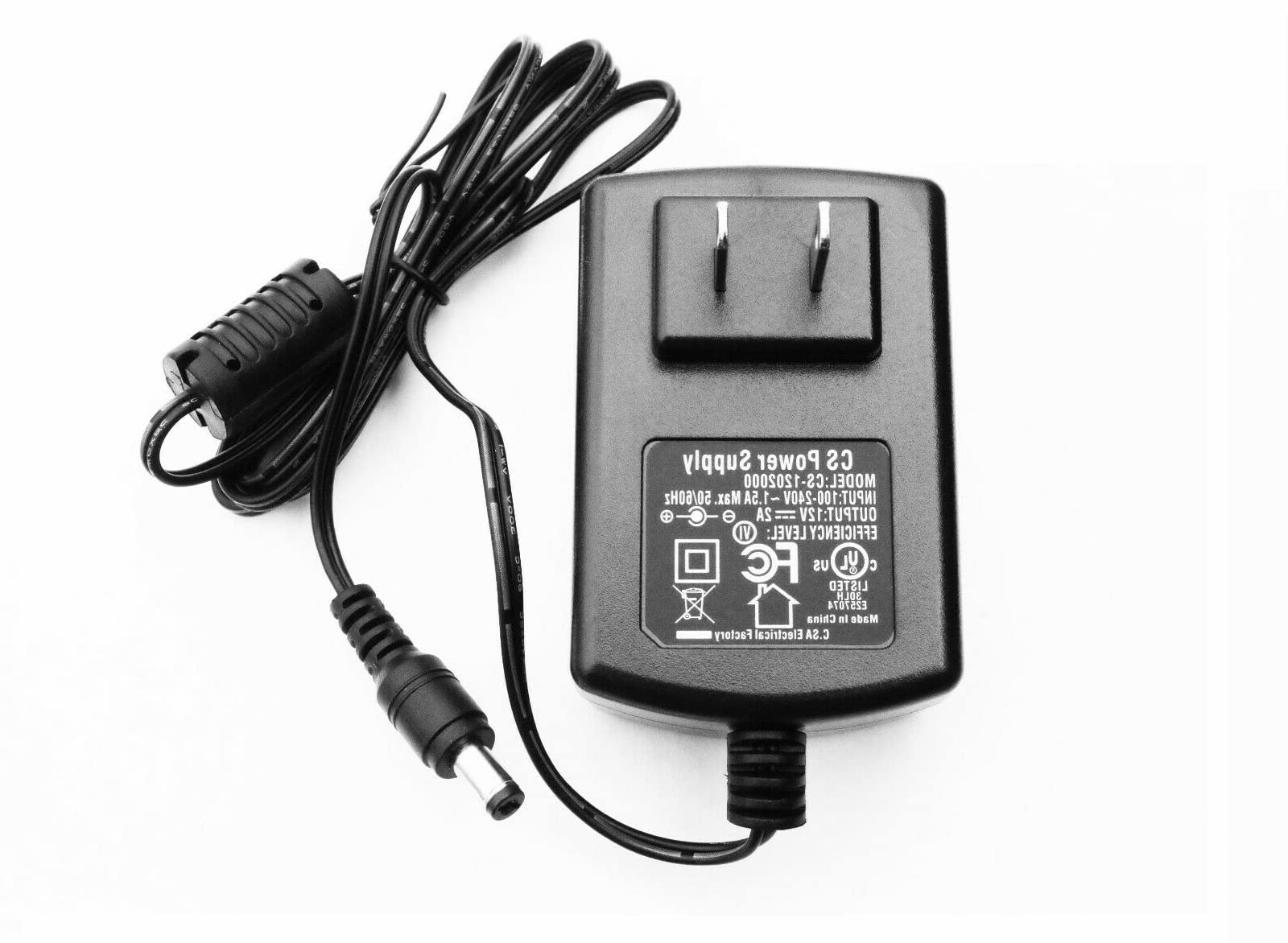 Photo 1 of 12V 2A AC/DC Power Wall Charger Cord Adapter for CS Model CS-1202000