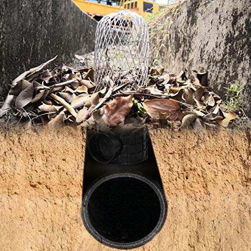 Gutter Guards Expand Aluminum Downspout Protectors for Stopping Blockage Leaves Debris (4 Packs, 3 Inch)