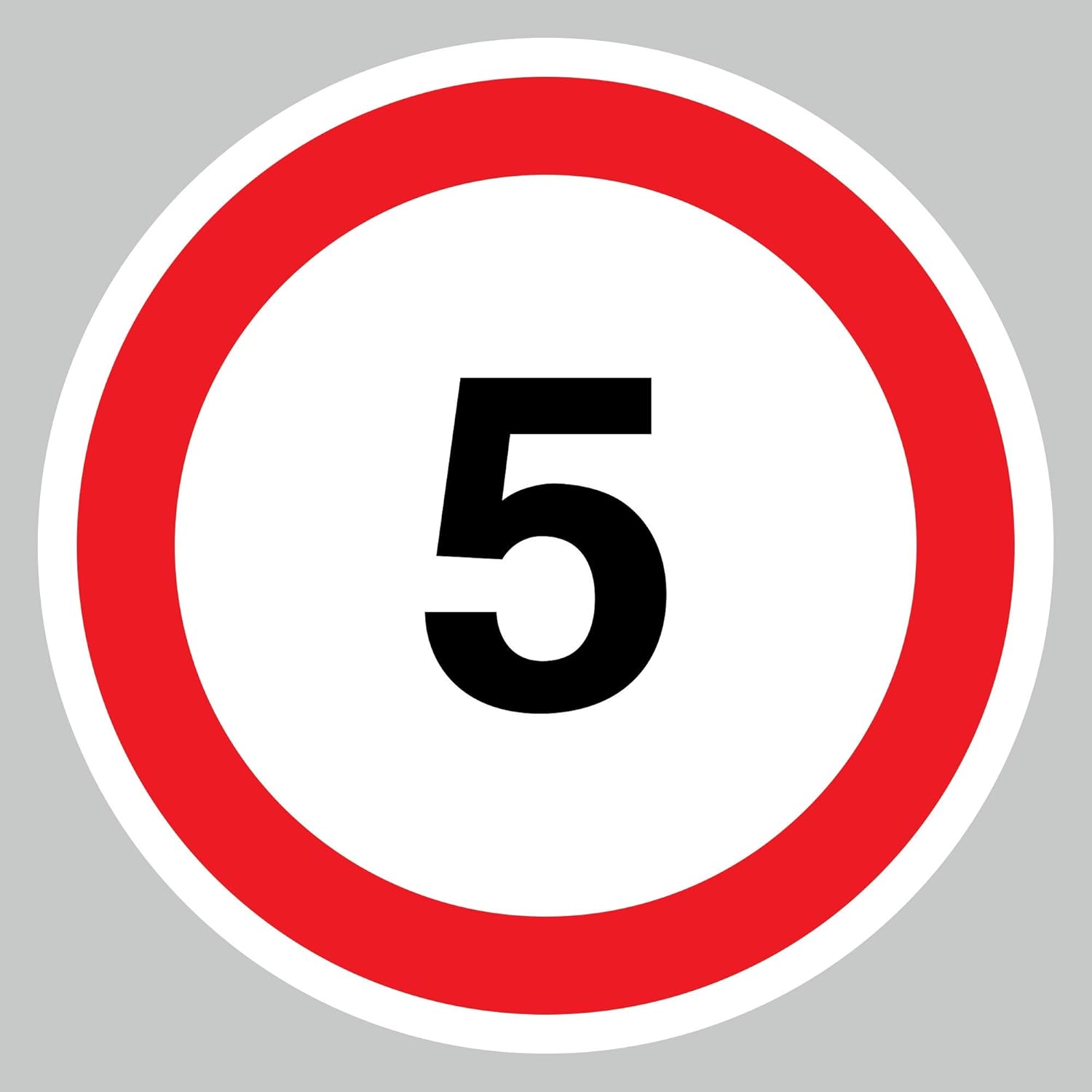 5 MPH/KPH floor graphics – BigaMart