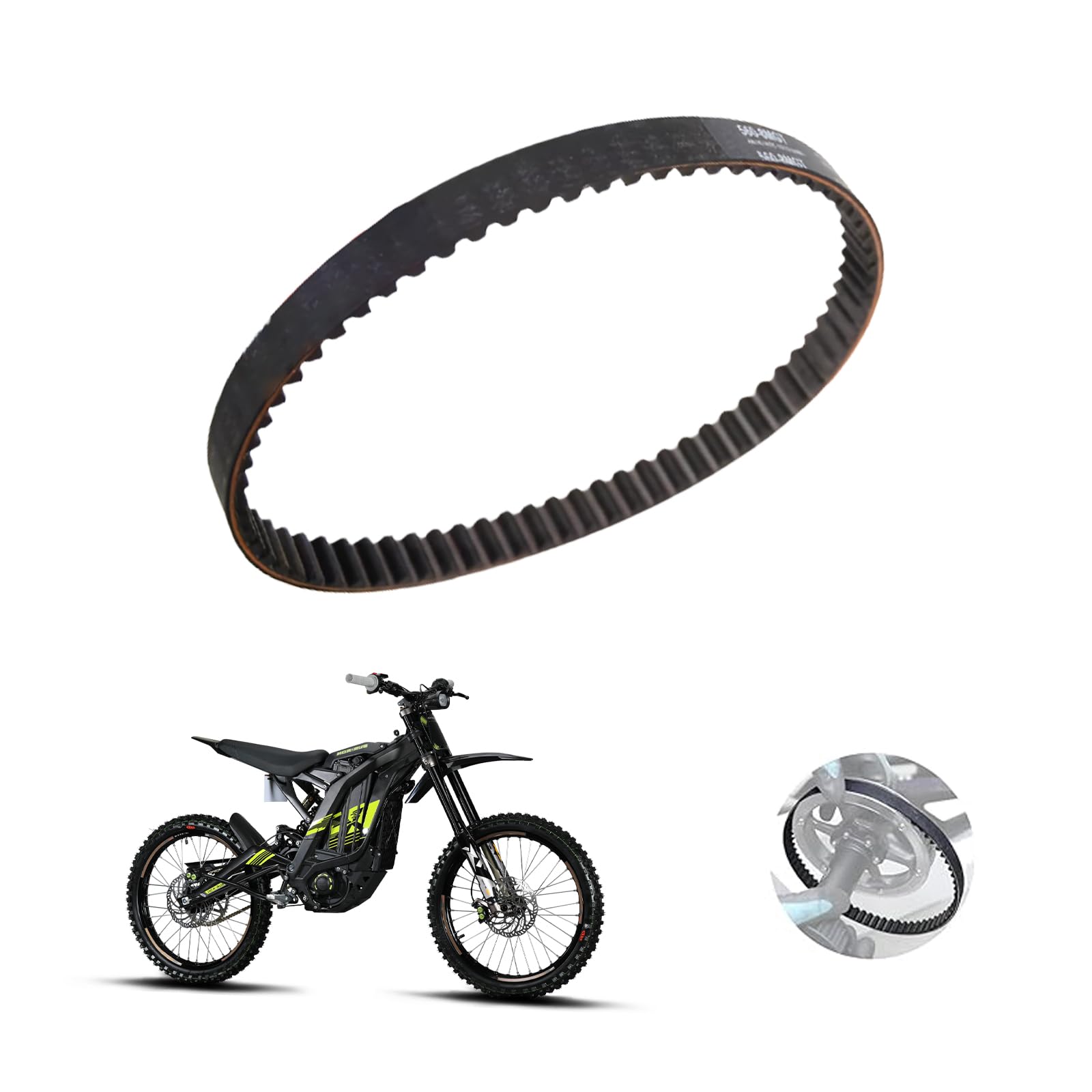 Photo 1 of Woodniu Racein Primary Drive Belt 560-8M,Motorcycle Original Belt Rubber for Surron Light Bee X S and Segway X260 X160,Sur Ron Accessories, Sur-Ron Electric Dirt Bike Parts
