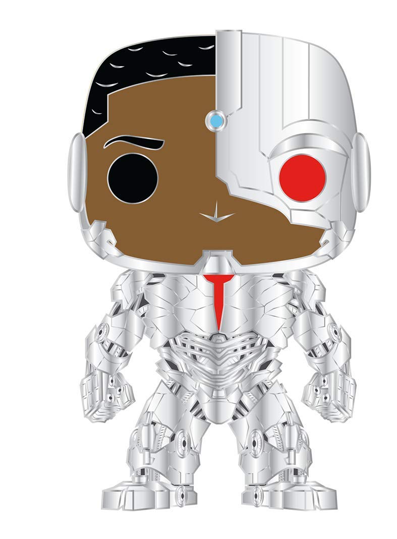 Funko Loungefly POP! Enamel Pin: Cyborg - Justice League 2017 Enamel Pins - Cute Collectable Novelty Brooch - for Backpacks & Bags - Gift Idea - Official Merchandise - Movies Fans