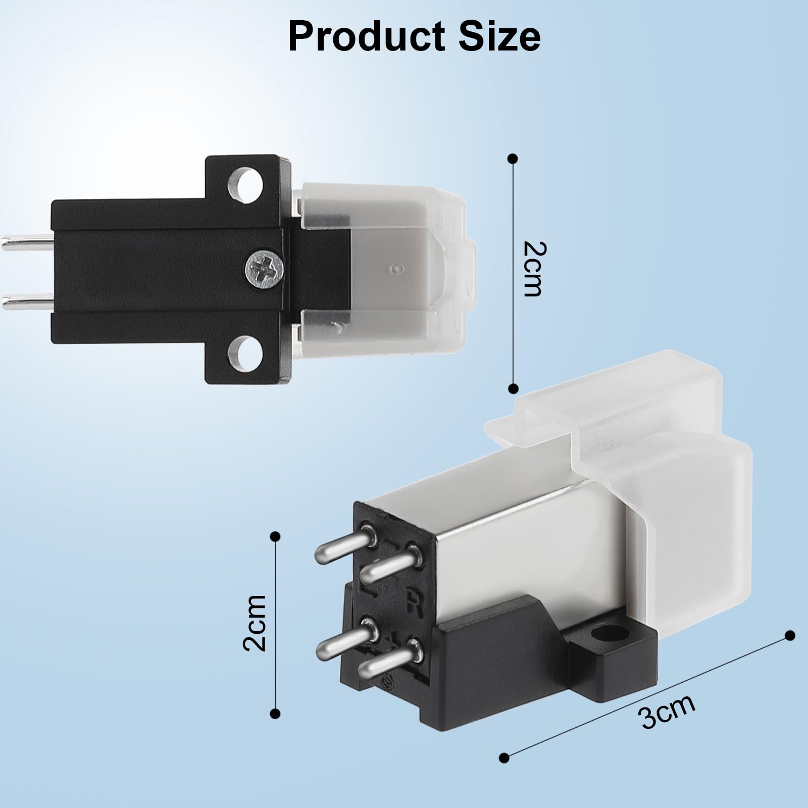 Moving Magnet Cartridge for Vinyl Record Player, AT-3600L MM Turntable Cartridge Record Player Accessories Long Lasting, Easy Installation High-Fidelity Audio Phonograph Cartridge Stylus Replacement