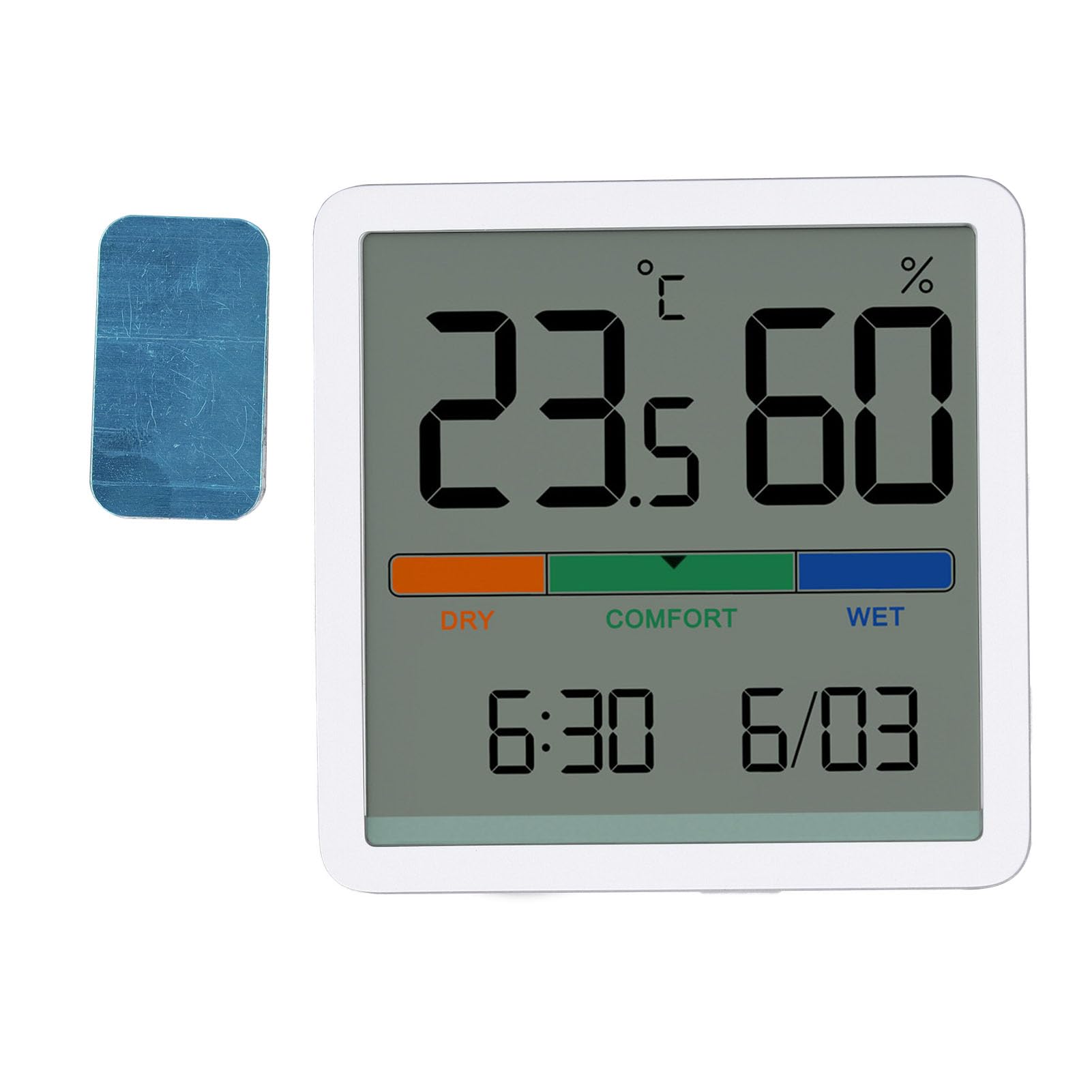 Digital Indoor Hygrometer Thermometer with LCD Colour Screen, Temperature and Humidity Monitor