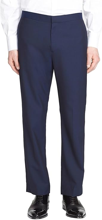 navy blue slim fit pants