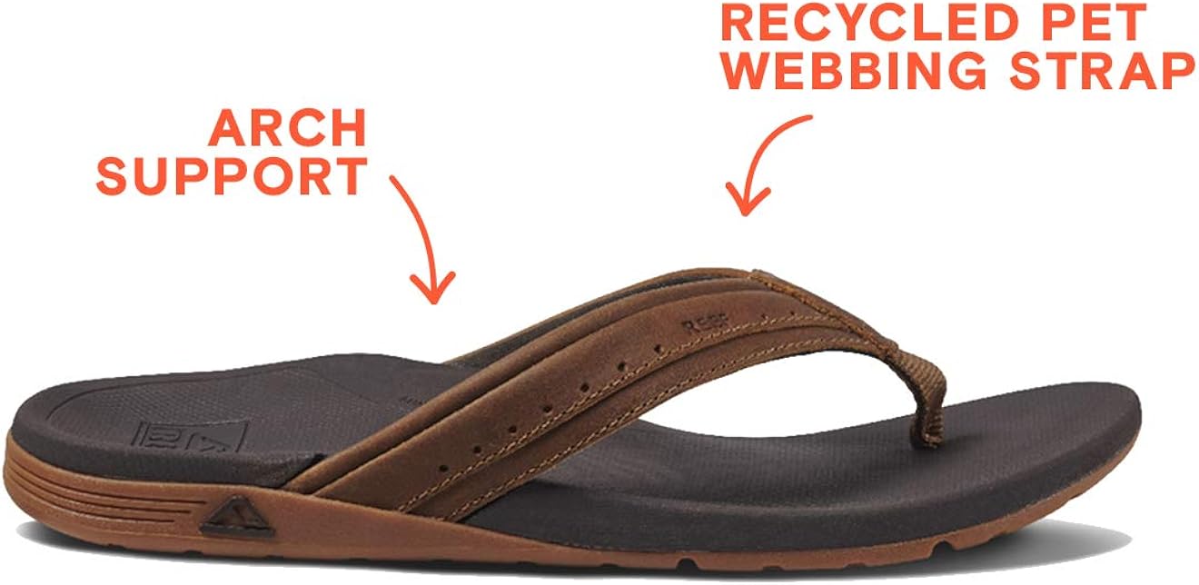  | REEF Leather Ortho-Spring Flip-Flop | Sandals