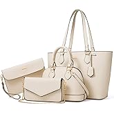 4PCS Women Fashion Handbags Purses Wallet Shoulder Bags Casual Tote Bag Crossbody Bags, Handbag Set Gift for Ladies Girls