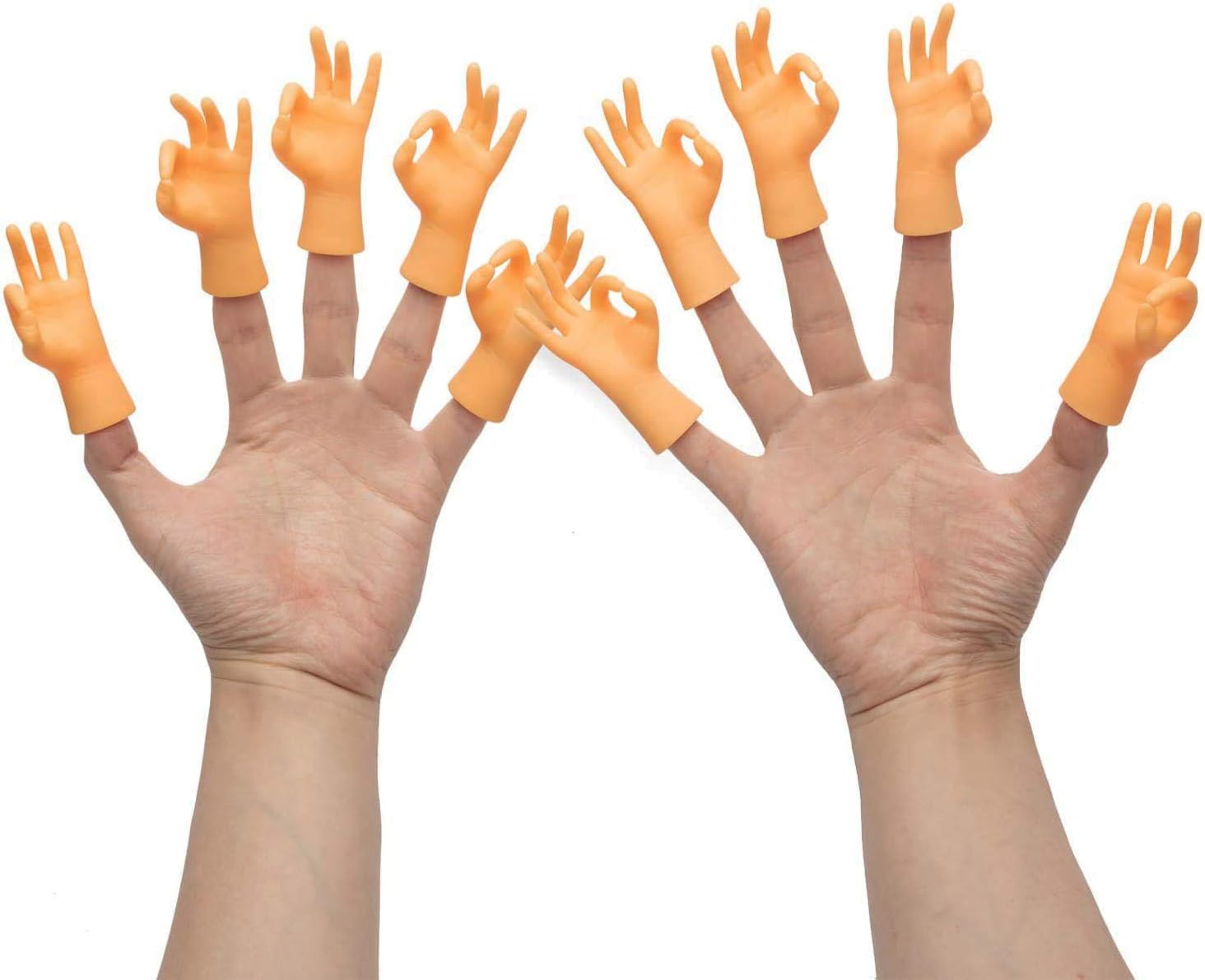 Yolococa Tiny Hands 10 Pieces Finger Puppets Mini Finger Hands with