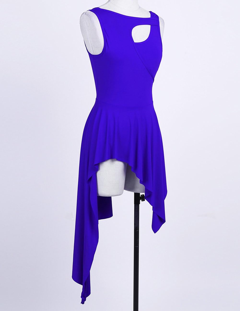 QinCiao Lyrical Women's Dance Dress Modern Contemporary High-Low Skirt Ballroom Dancing Costumes: Clothing