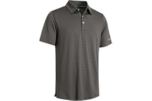 M MAELREG Golf Shirts for Men Dry Fit Short Sleeve Print Performance Moisture Wicking Polo Shirt