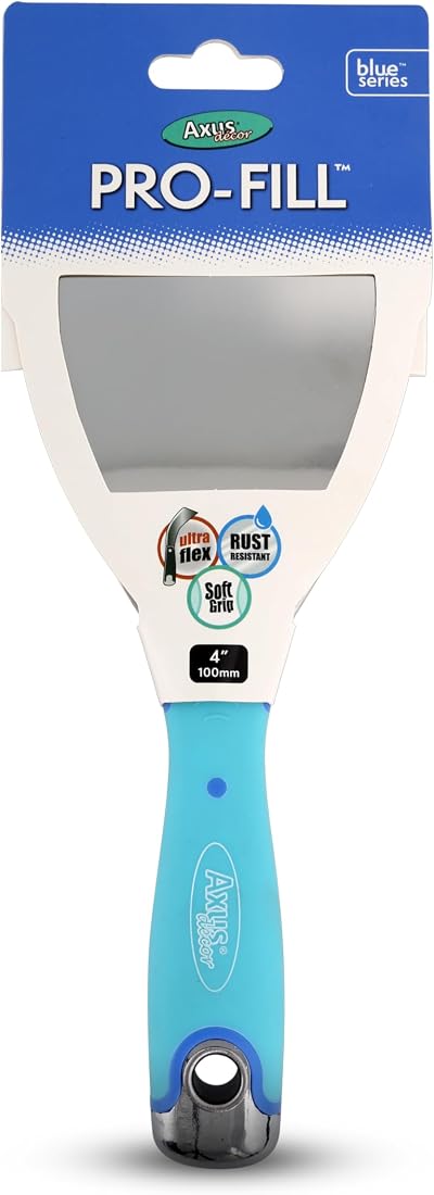 Axus Decor Pro-Fill Blue Series Stainless Steel Flexible Filling Knife 4in