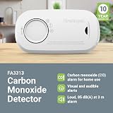 Fireangel FA3313 Carbon Monoxide Alarm 10-Year Sensor Life 2x AA Batteries view 4