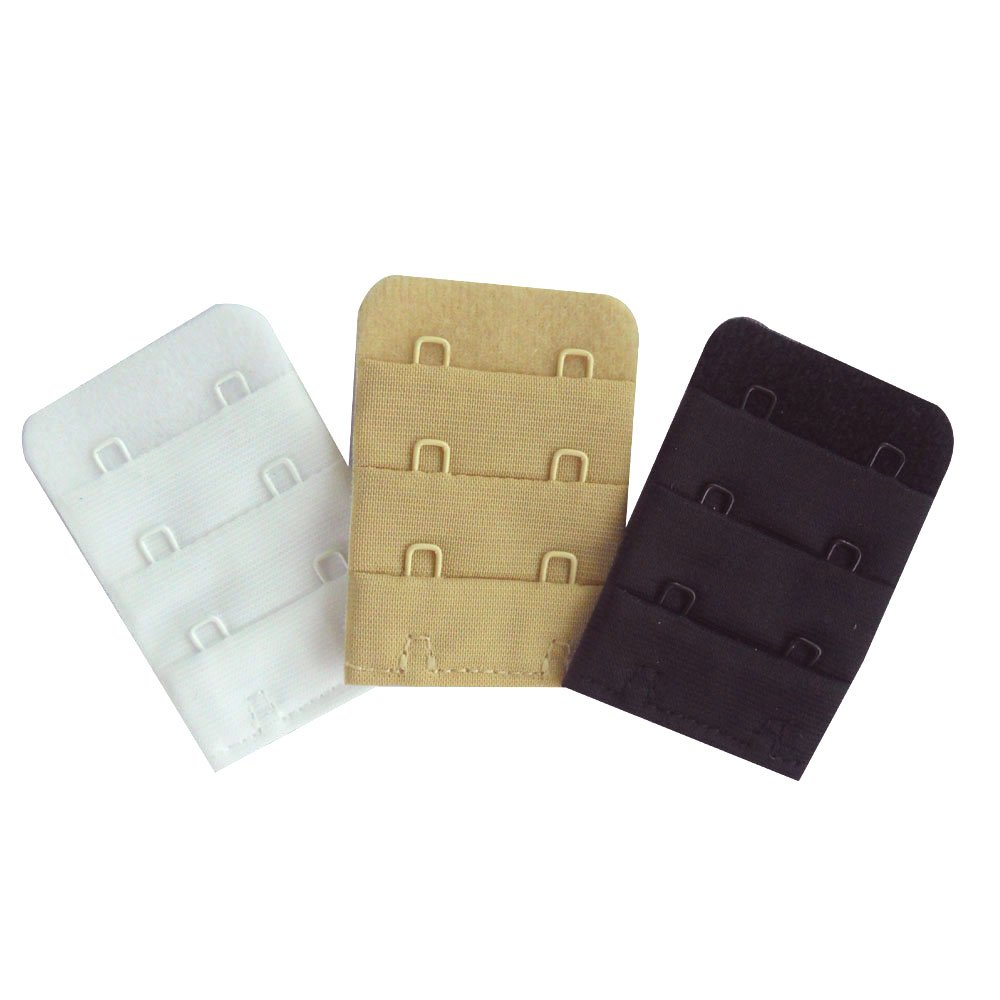 Women Bra Lengthened Buckle Extender Three-row 2/3 / 4 Hook Bra Band Breathing Room - 3 Packs
