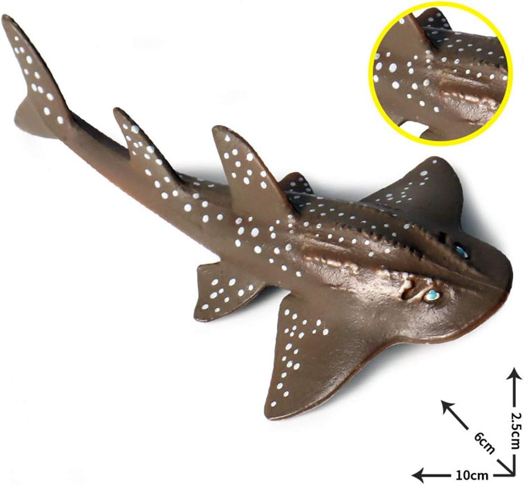Yohtaybeld Ocean Animals Dolphin Simulation Sea Life Animal Rays Shark Turtle Model Figurines Action Figures Miniature Education Toys guitarfish