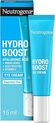 Hydro Boost Contorno de Ojos (15 ml), crema para el contorno de ojos hidratante con Ácido Hialurónico, Aminoácidos y Vitamina E, crema anti ojeras y bolsas