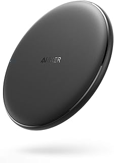 Anker PowerWave Wireless Charger Ladepad, Kabelloses 10W Ladegerät, Qi-Zertifiziert, Kompatibel mit iphone 11/11 Pro/11 Pro max/XR/XS/X/8,10W Schnellladungen, Samsung Galaxy S10/S9 / S9+ /S8/S8+ usw.
