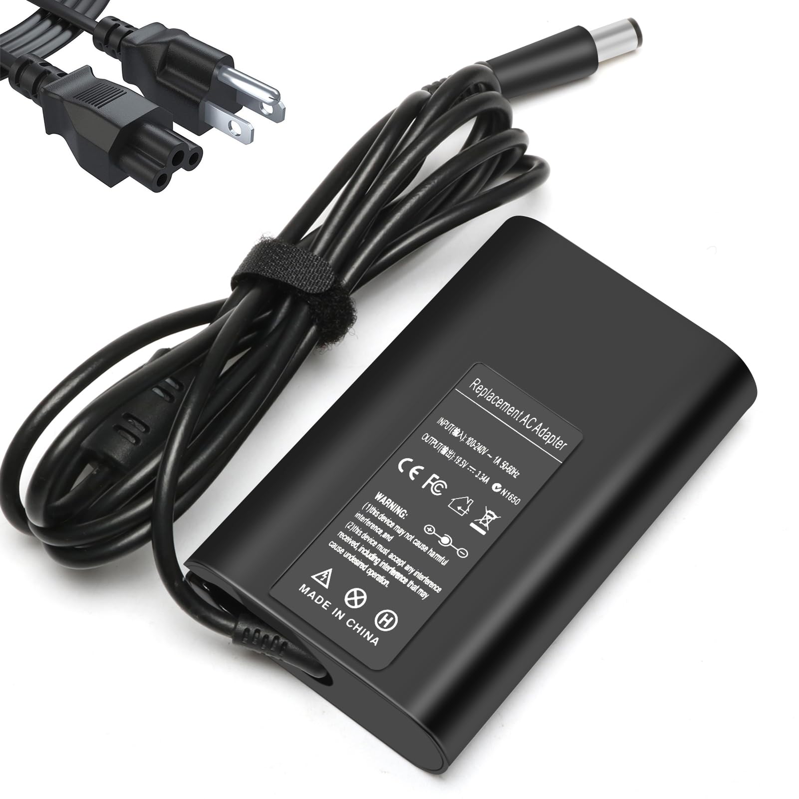 Photo 1 of 65W LA65NS2-01 Laptop Charger Adapter Compatible with Dell Latitude 5400 5500 5480 5490 5580 5590 7400 7480 7490 7390 7290 7280 3440 E5400 E5420 E5450 E5470 E5480 E5570 E6420 E6430 E6540 E7470 E7480