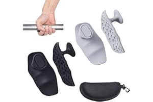 Anti-Slip Workout Rubber Weight Grips, Ergonomic Rubber Hand Protector Gloves for Weight Lifting Palm Protection, Anti-Slip G