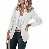 Cicy Bell Womens Casual Blazers Open Front Long Sleeve Work Office Suit Jackets Blazer