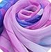 Women Autumn Winter Scarf; Lady Chiffon Silk Scarves Vovotrade (Blue)