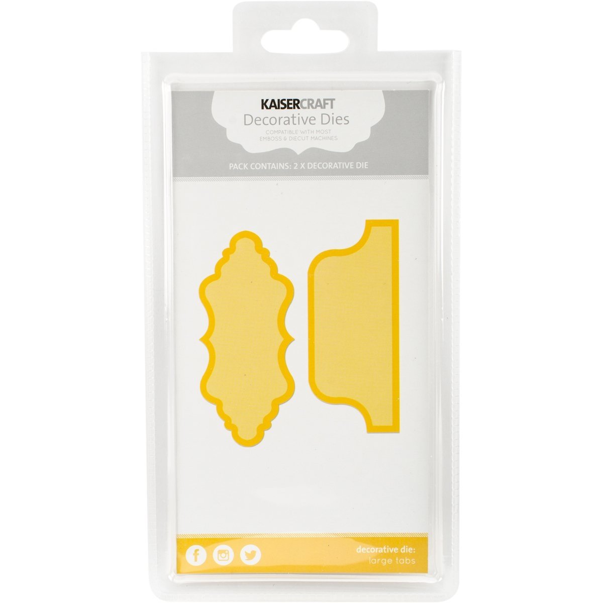 Kaisercraft Dies Tabs 1.5-inch x 3.5-inch