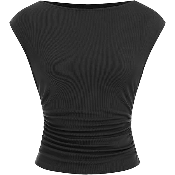CIDER Shirts for Women Boat Neck Sleeveless Tank Top Linen Blend