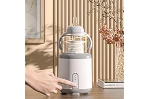 LMFUEN Baby Bottle Shaker,Infant Bottle Mixer, Electric Automatic Infant Bottle Shaker, USB Charging Baby Milk Bottle Shaker,Hands Prevent Bloating Infant Bottle Mixer for Outdoor Indoor Travel (White)