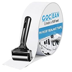 Gociean RV Roof Tape White with Rubber