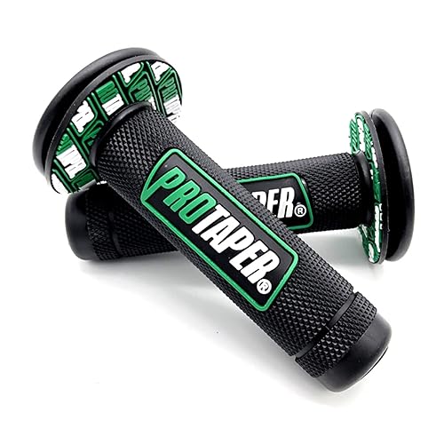 1 Pair Motorcycle Handlebar Grips 7/8" 22mm Motorbike Universal Soft Rubber Handle Bar Handgrips Non Slip For Dirt Pit Bike (Red - Foto 5