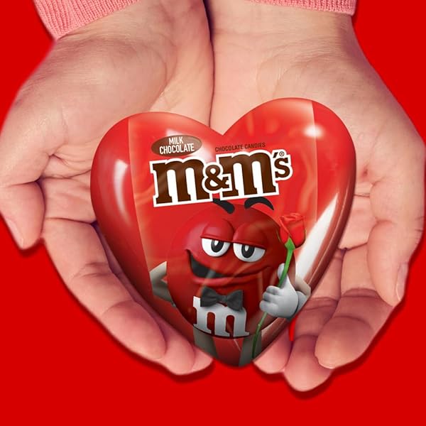 M&M’S MILK CHOCOLATE CANDY, 0.93 OZ HEART BOX (PACK OF 12)