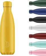 Chilly's Original Vacuum Insulated Water Bottle 500ml Matte Burnt Yellow