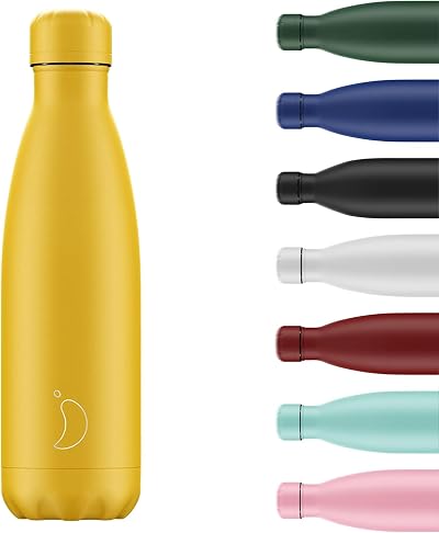 Chilly's Original Vacuum Insulated Water Bottle 500ml Matte Burnt Yellow