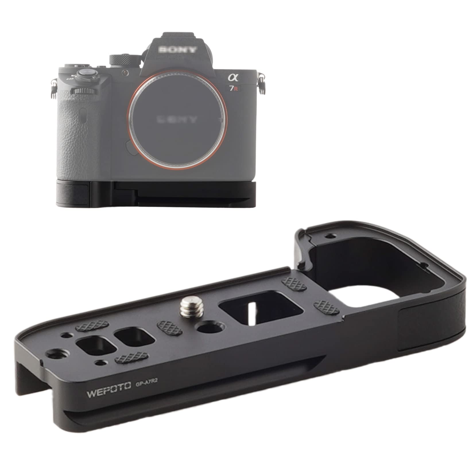 WEPOTO A7II A7R2 A7M2 A7M2K Camera Hand Grip Quick Release Plate QR Plate For SOYN A7II A7R2 A7M2 A7M2K Camera