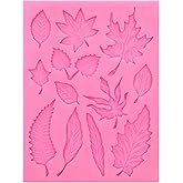Leaf Silicone Chocolate Molds, Leaf Shaped Silicone Molds for Candy, Maple Tree Leaves Fondant Silicone Mold for Fondant, Cupcake Topper, Chocolate, Candy, Sugar, Polymer Clay, DIY Craft
