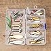 Nordtale Fishing Spoons Set Fishing Lures Metal Spoons Hard Baits 20PCS Metal Fishing Lures Spinner Baits Treble Hooks Tackle Bass