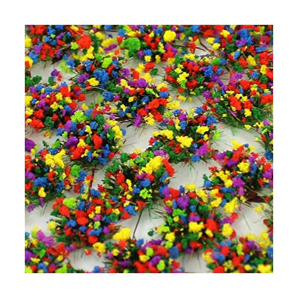 War World Scenics 4mm Wald Blumen Selbstklebende Statische Grasbüschel x 100 - Modellbau Modellbahn Landschaftsbau… – Bild 4