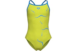Arena Girls Arena Girl's Performance Star Graphic Light Drop Back Athletic One Piece Swimsuit