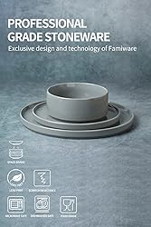 Famiware Nebula Plates and Bowls Set, 12 Pieces