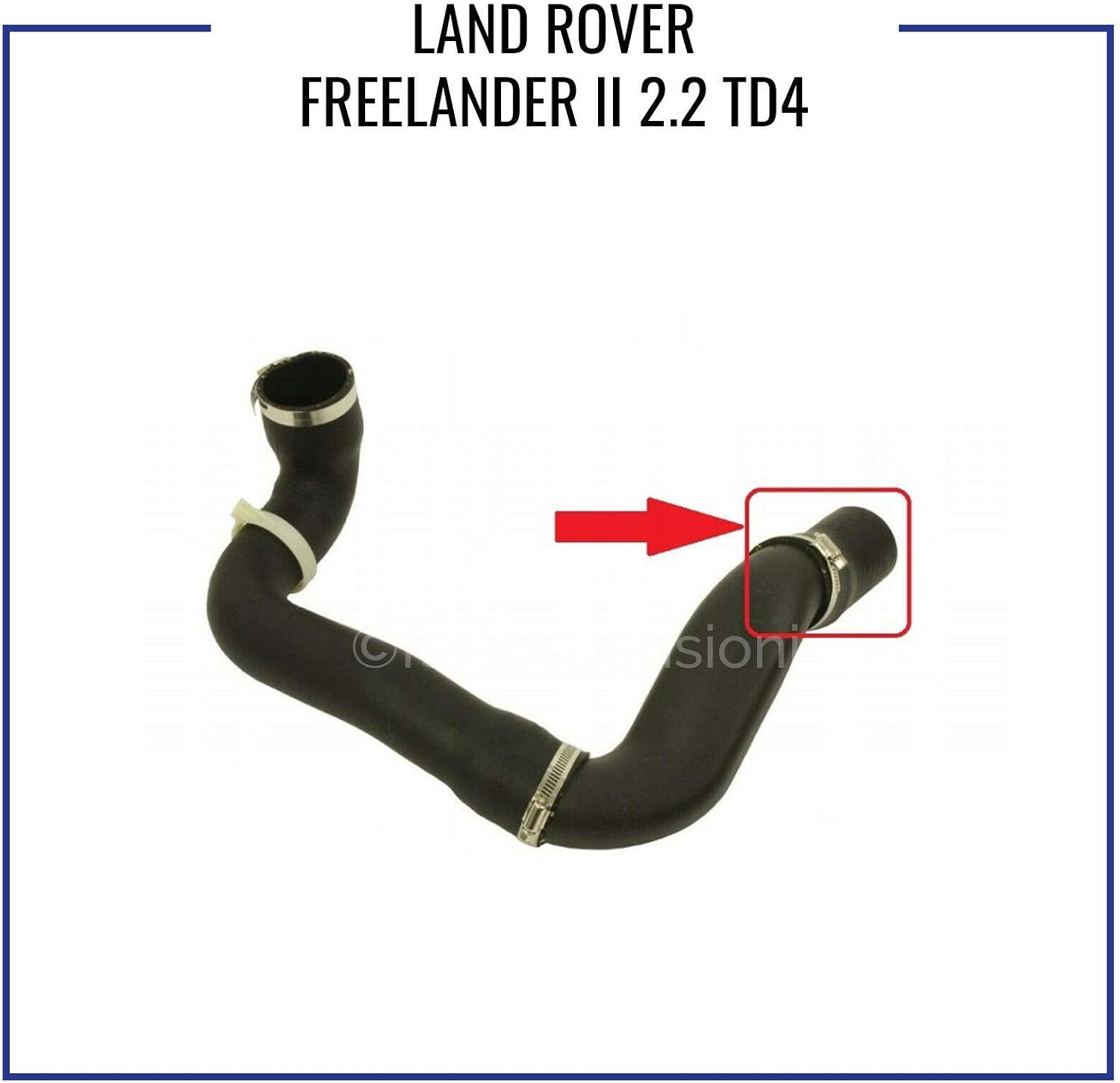 L A N D R O V E R Freelander II 2.2 TD4 INTERCOOLER AIR Hose Pipe LR002589 LR066429, Black - Image 4